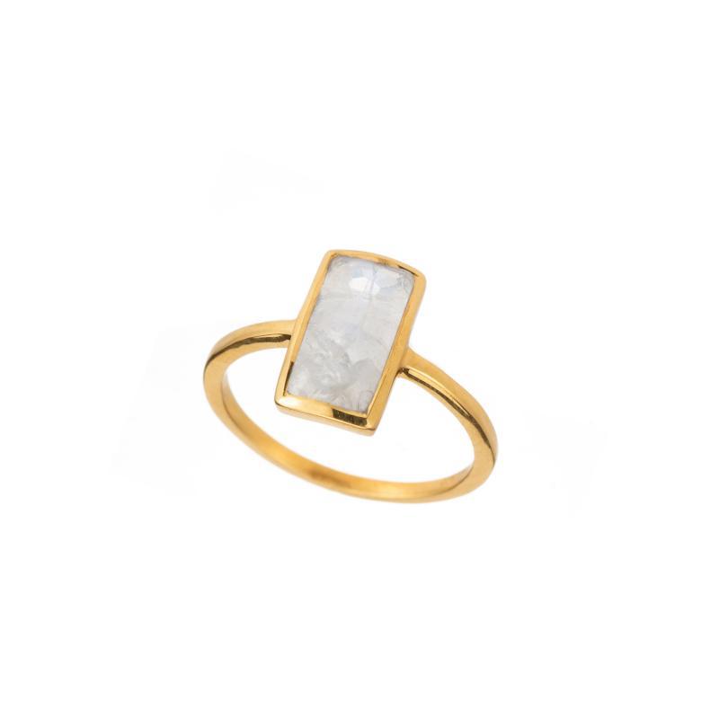 Stackable 18k Gold Gemstone Rings – Artisana Functional Art