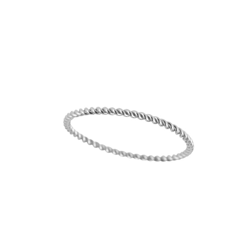 Dainty Twisted Stacker Band-Rings-Ashley Schenkein Jewelry Design