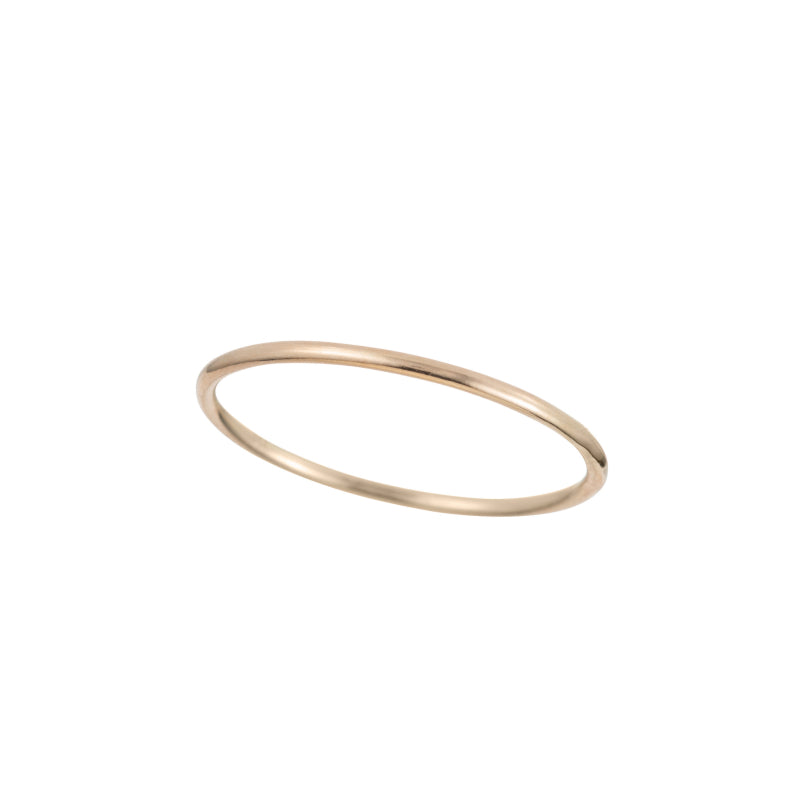 Solid Gold Stacking Ring, 14k-Rings-Ashley Schenkein Jewelry Design