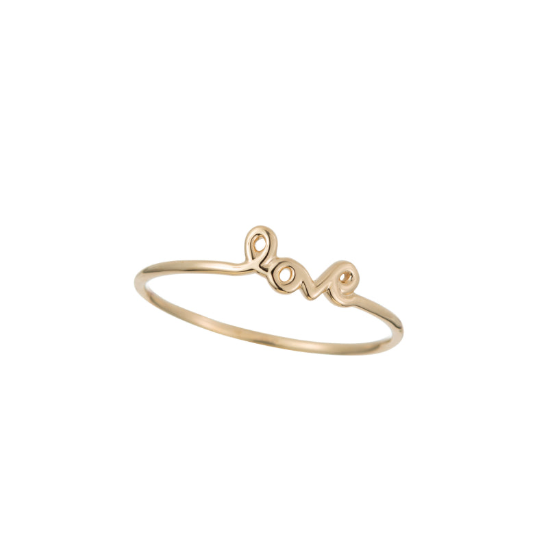 14K Gold & Rose Gold 'Love Ring' [4mmx4mm] Hand Made Hawaiian Jewelry