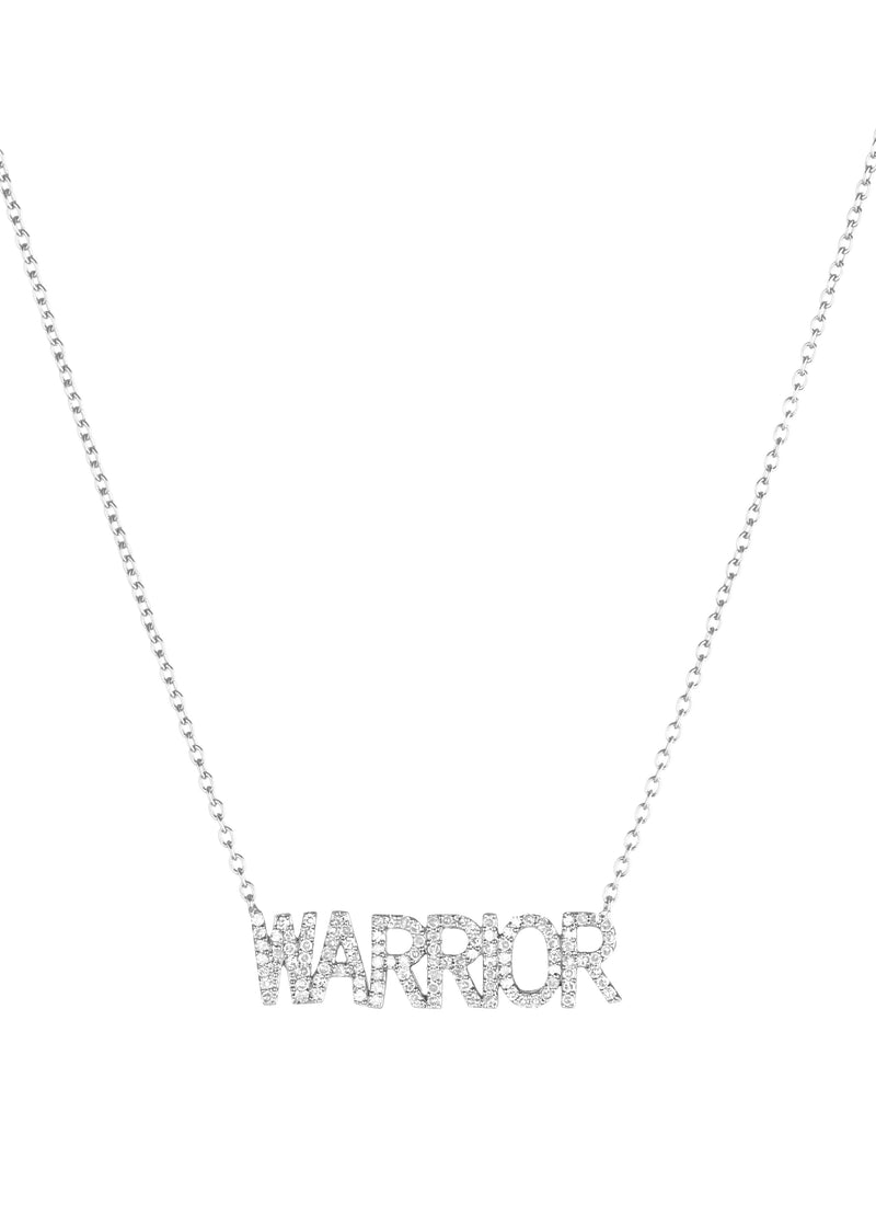 Diamond WARRIOR Necklace-Necklace-Ashley Schenkein Jewelry Design