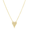 Diamond Pavé Small Heart Necklace -Necklace-Ashley Schenkein Jewelry Design