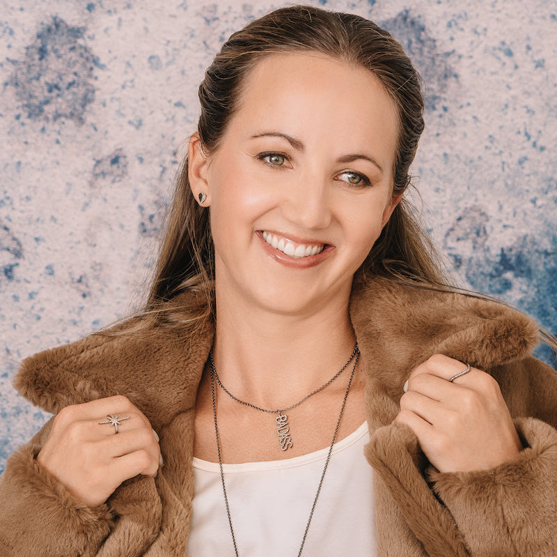 Diamond Badass Necklace-Necklace-Ashley Schenkein Jewelry Design